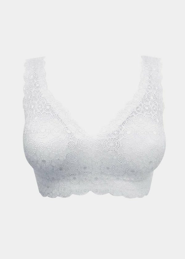 Dream Bralette Lace Snow white