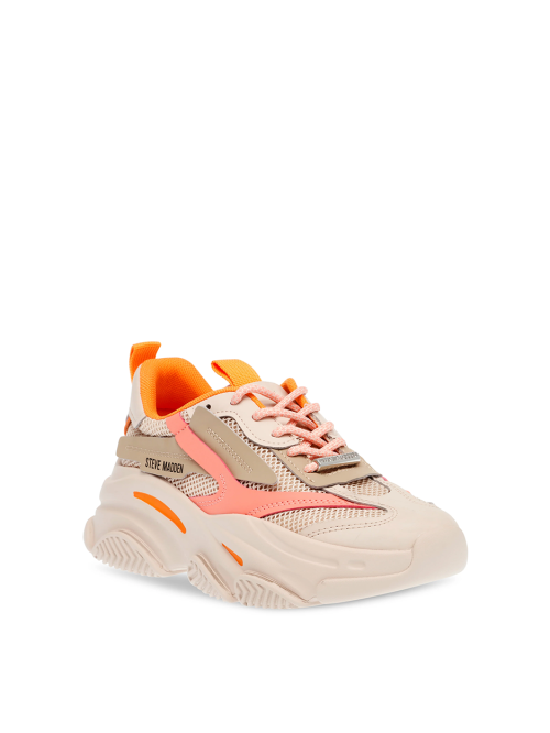 Posession-E sneaker greige orange Steve Madden