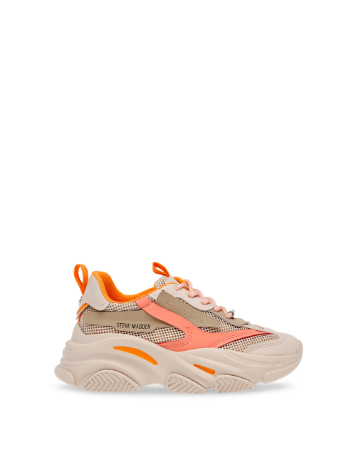 Posession-E sneaker greige orange Steve Madden