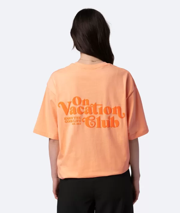 Enjoy t-shirt peach On Vacation