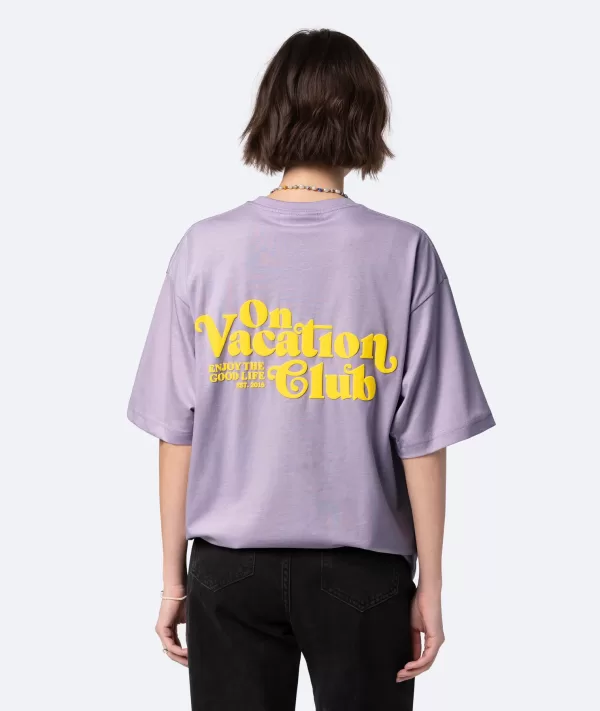 On Vacation t-shirt Enjoy lila