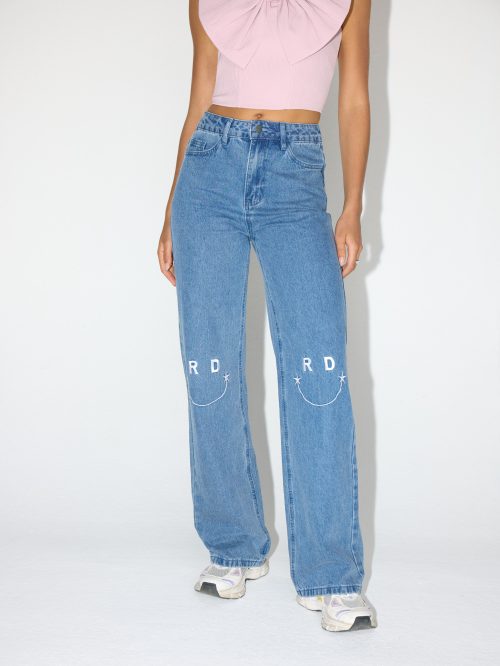 Denim smiley pants Hannah Refined Department