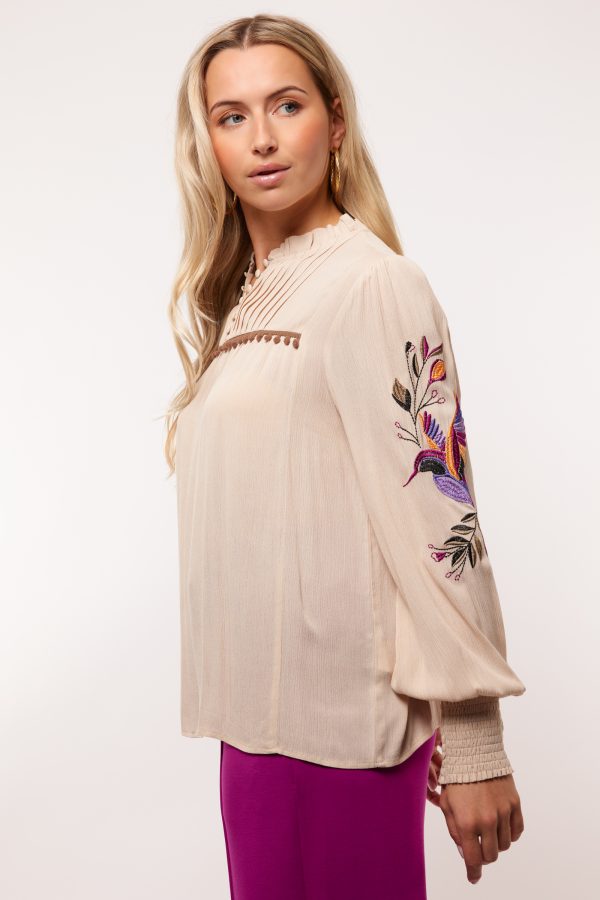 Flore blouse zand Fluresk