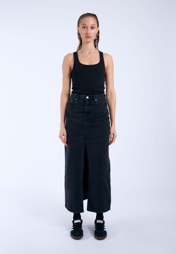 Myra skirt black dr. denim