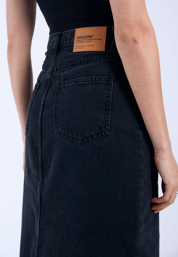 Myra skirt black dr. denim