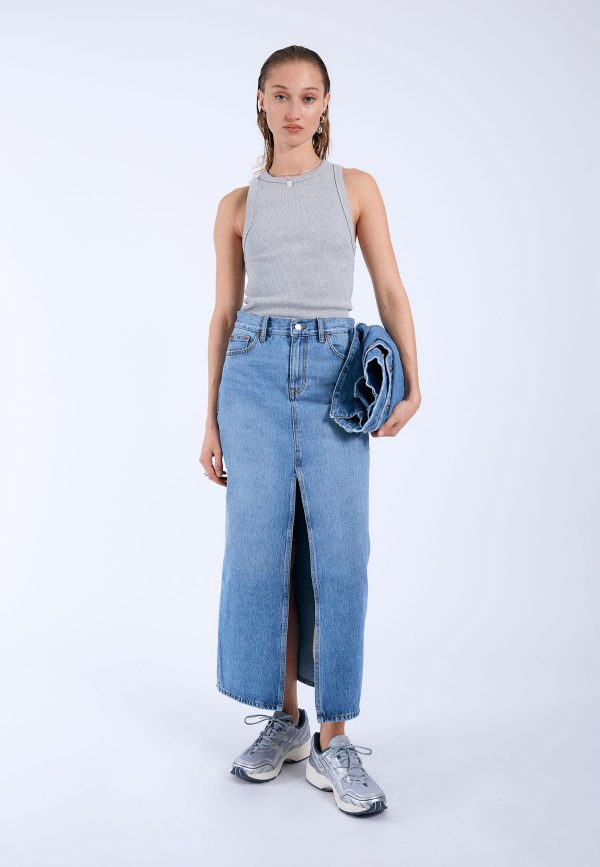 Myra skirt stream sky used dr. denim