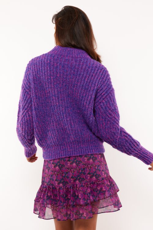 Amaris sweater fluresk purple