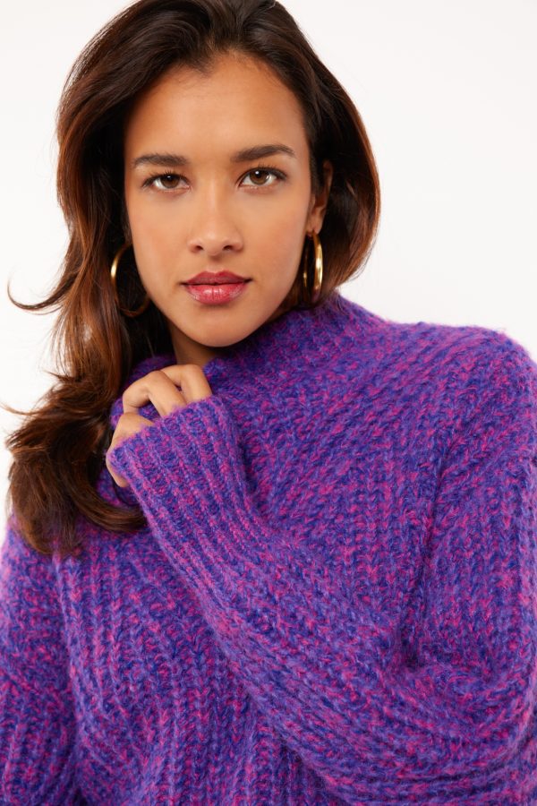 Amaris sweater fluresk purple