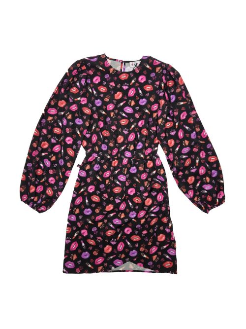 Alice kusjes print jurk kisses print dress Zoen Woman lips lippen