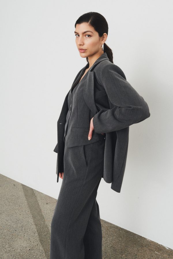 Yaslikka wide pants grijs