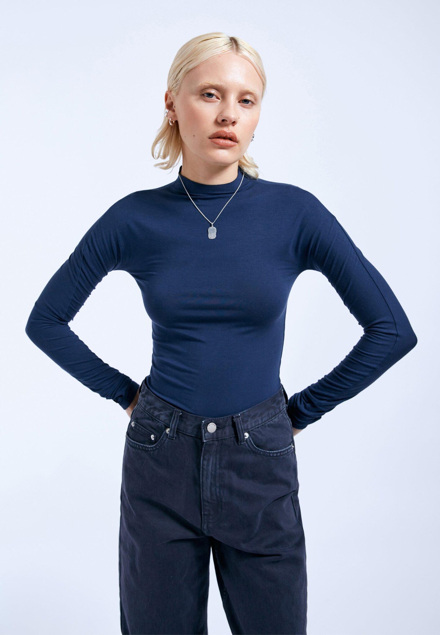 Dr. Denim Aria top blauw